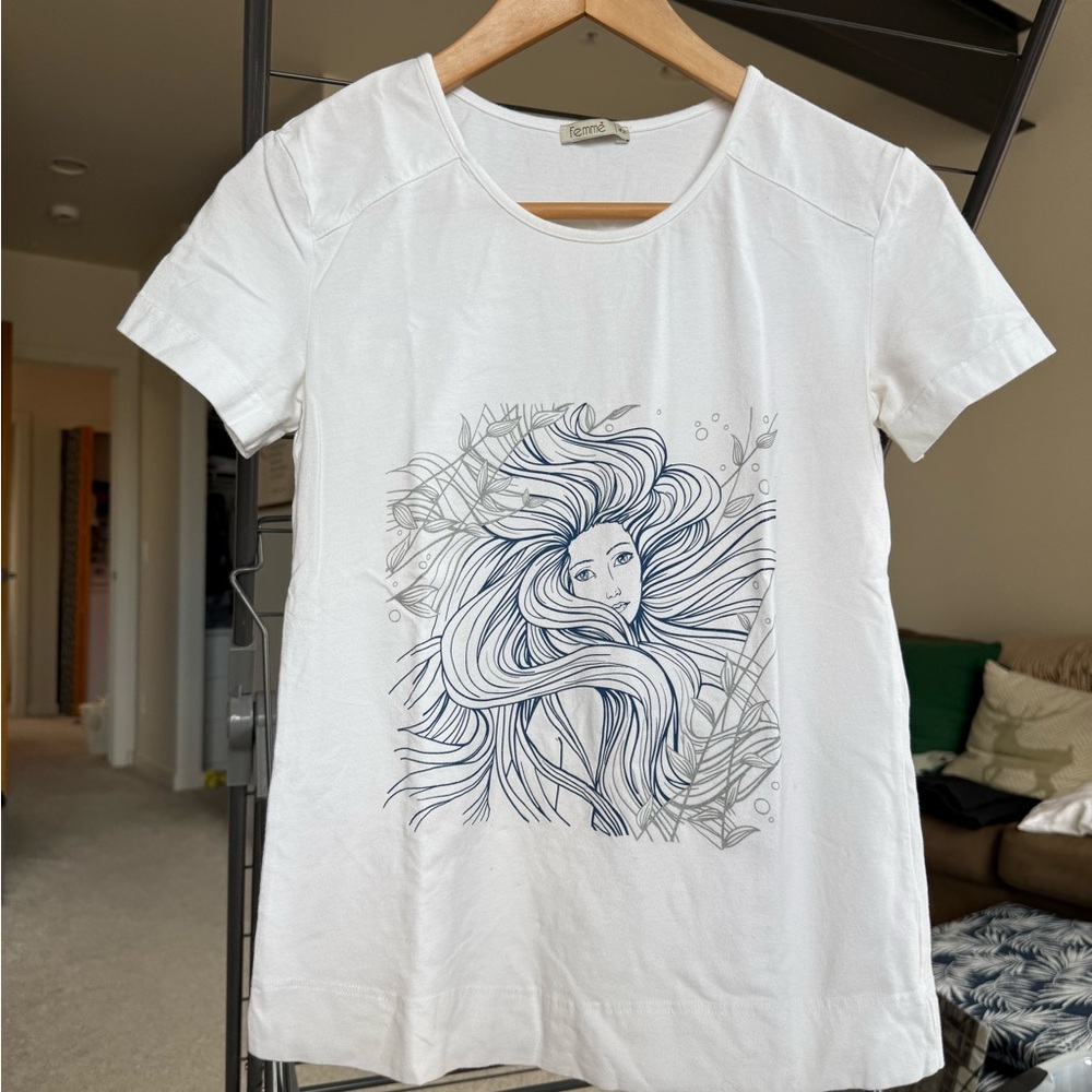 White Graphic Short Sleeve Tee